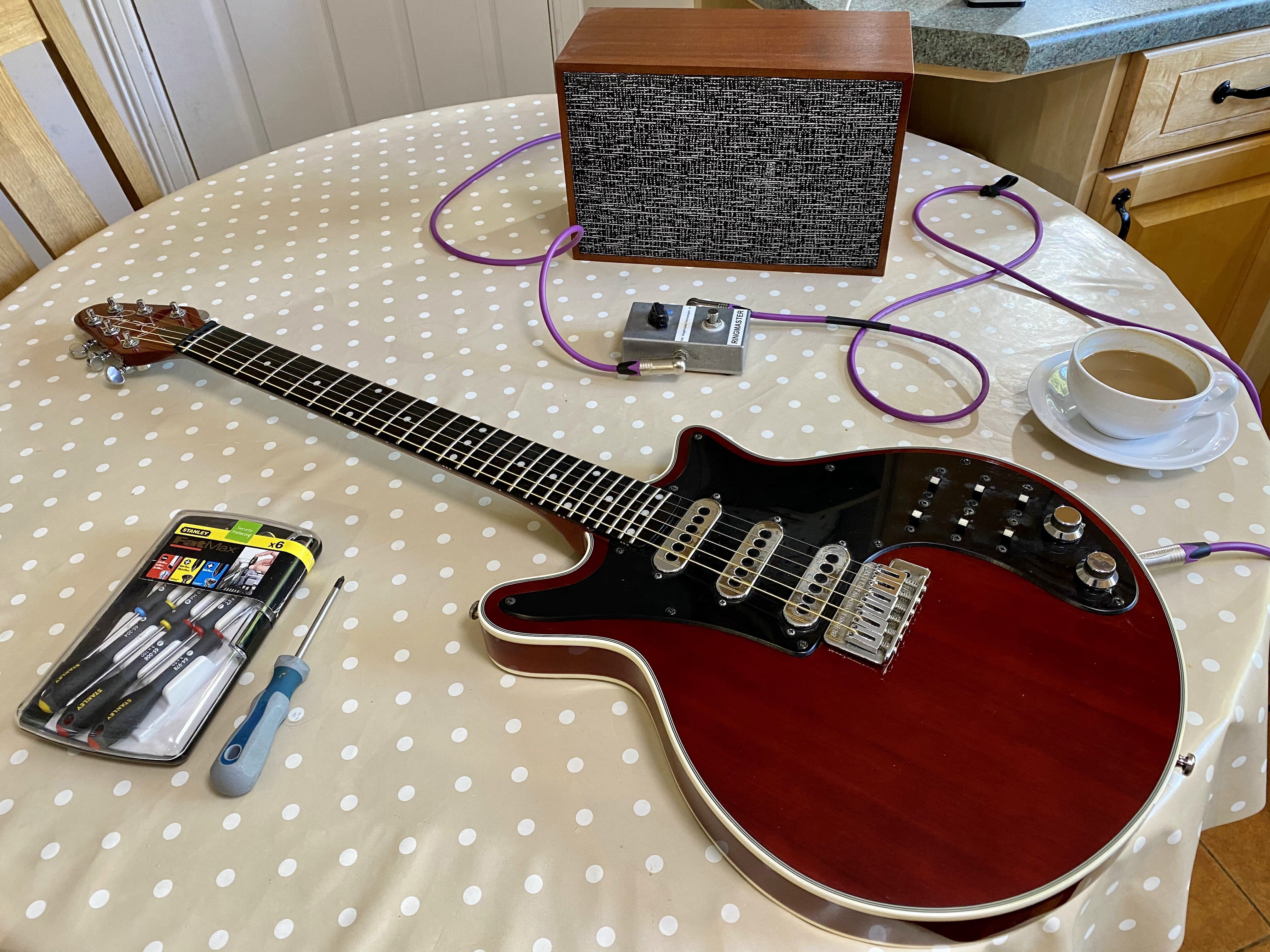 Burns Brian May Red Special Upgrade Part 1: Inspection and Strip